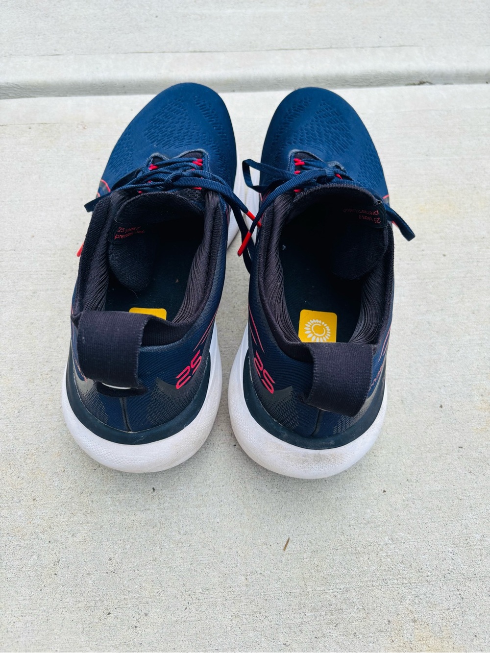 Asics Gel Nimbus 25 Men's Navy Blue Athletic Running Shoes  size 12 - Picture 5 of 12